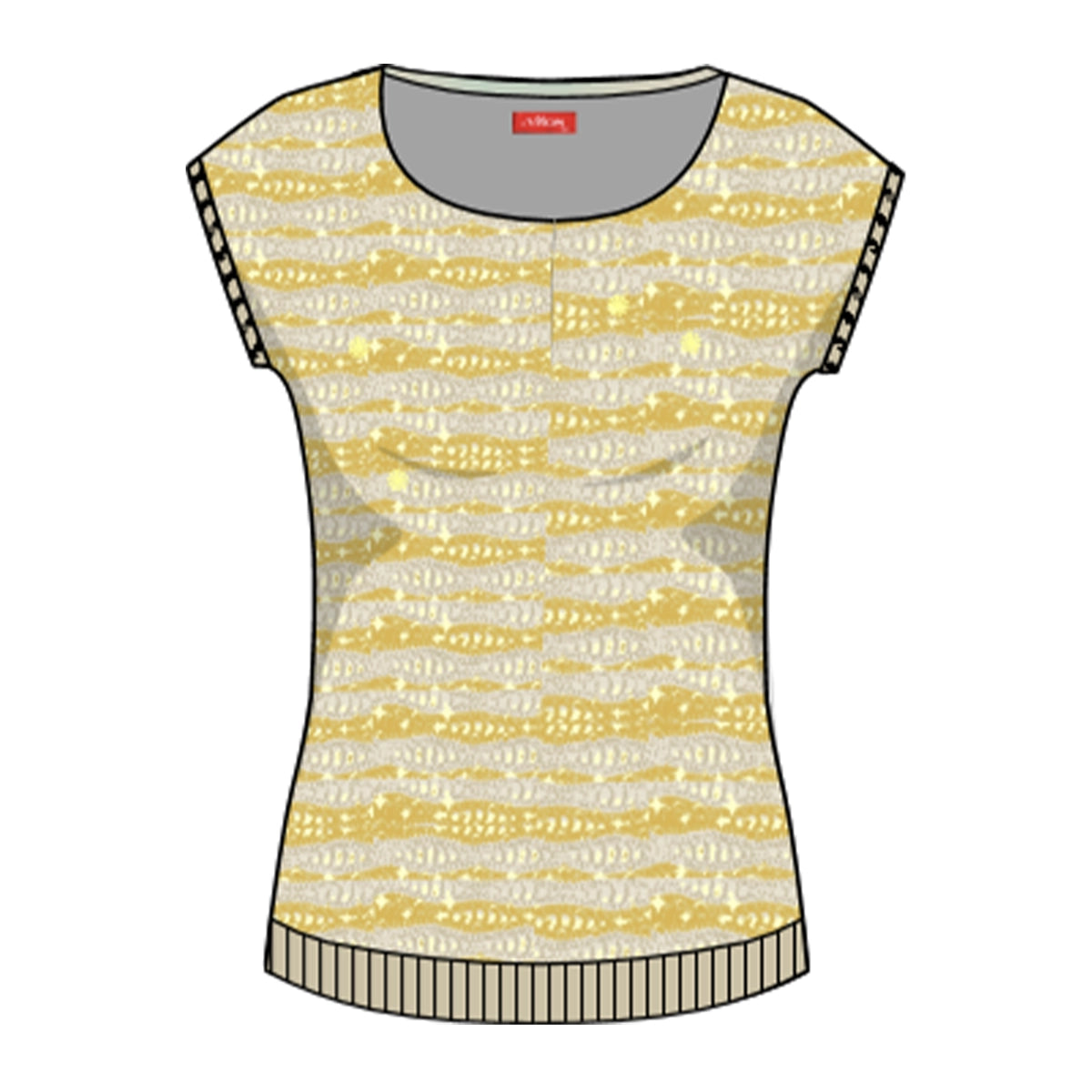 Túnica escote redondo con detalle Catalina