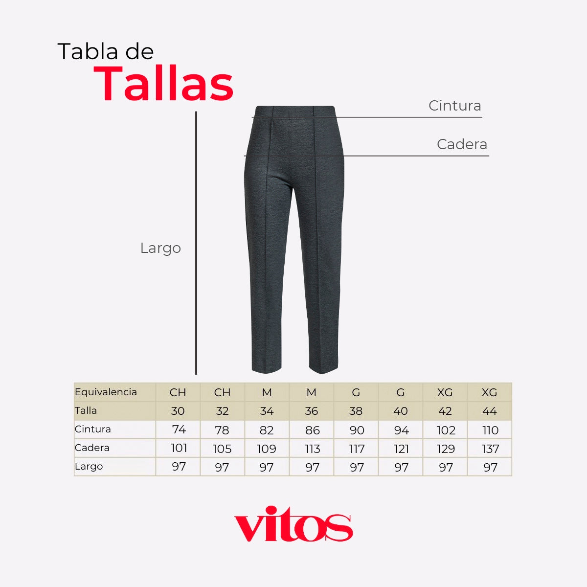 Pantalón recto  - V21442