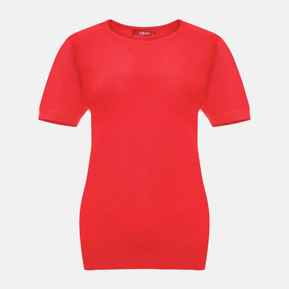 Blusa manga corta escote redondo -  C0005 Primavera