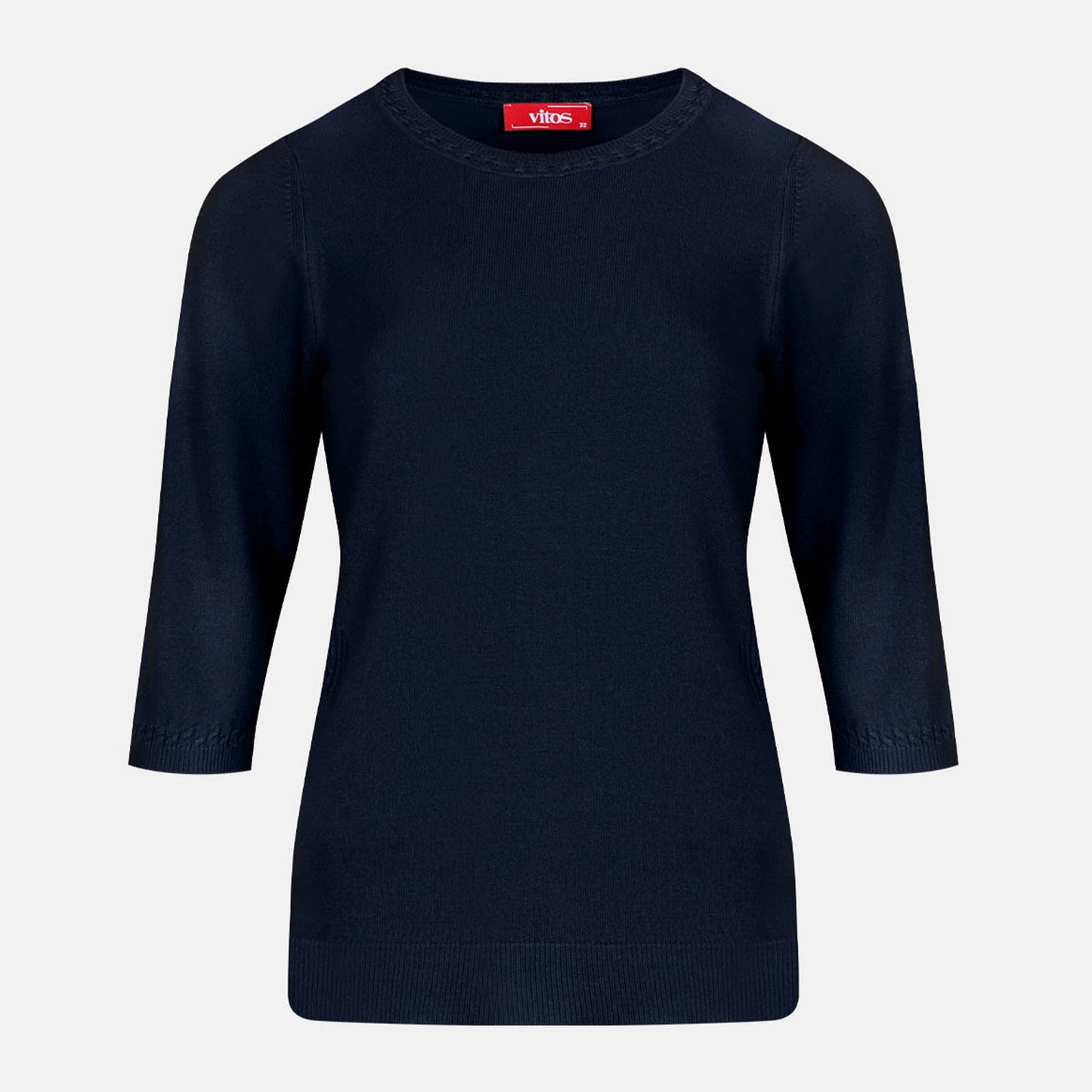 Blusa punto trenza estructura manga 3/4 - C0006 Clasico