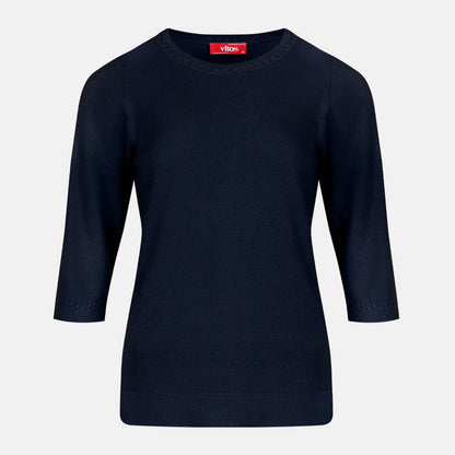 Blusa punto trenza estructura manga 3/4 - C0006 Clasico