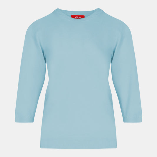Blusa punto trenza estructura manga 3/4 - C0006 Primavera