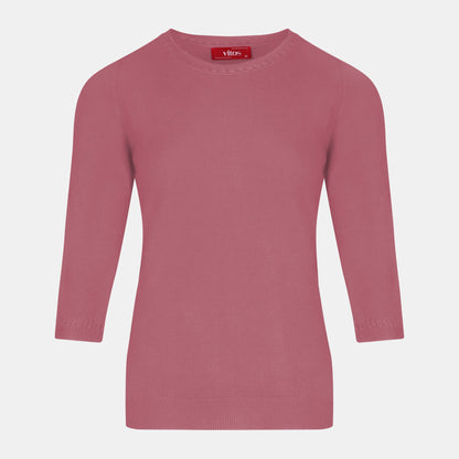 Blusa punto trenza estructura manga 3/4 - C0006 Invierno