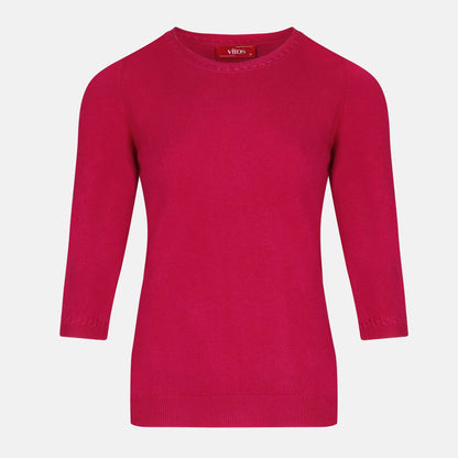 Blusa punto trenza estructura manga 3/4 - C0006 Atemporales