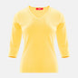 Blusa punto escote V calado manga 3/4 - C0008 Primavera