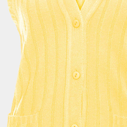 Chaleco Acanalado con bolsillos  - C0061 Primavera
