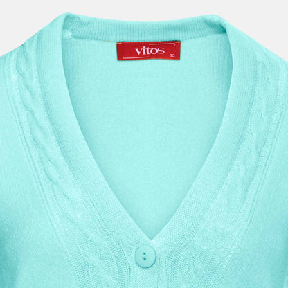 Cárdigan escote V trenza - C0082 Primavera