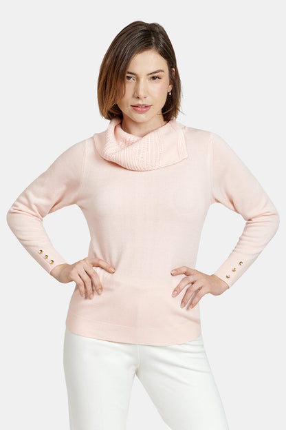 Suéter cuello trenzas - C5011 Atemporales