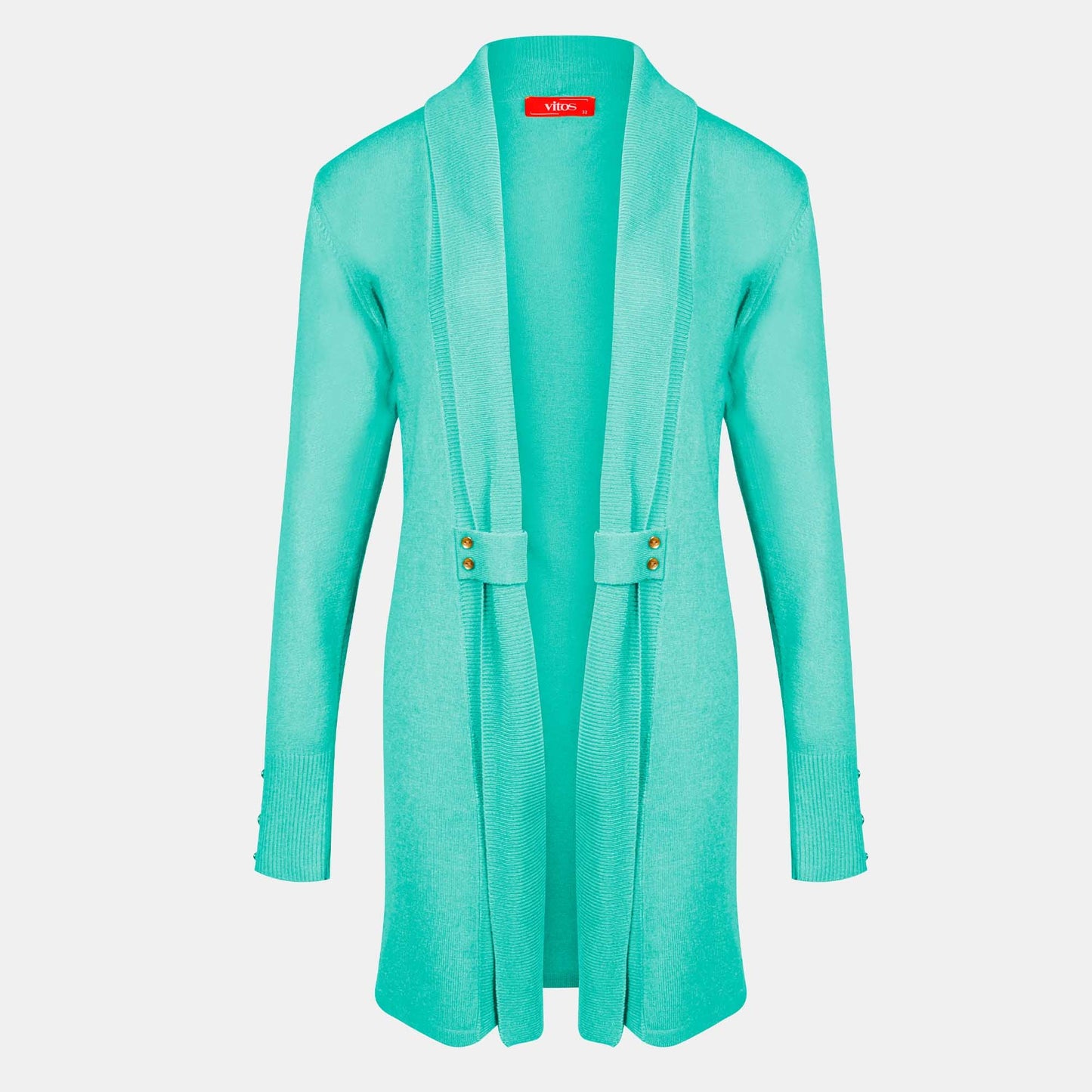 Cardigan solapa con botones - C8010 Primavera