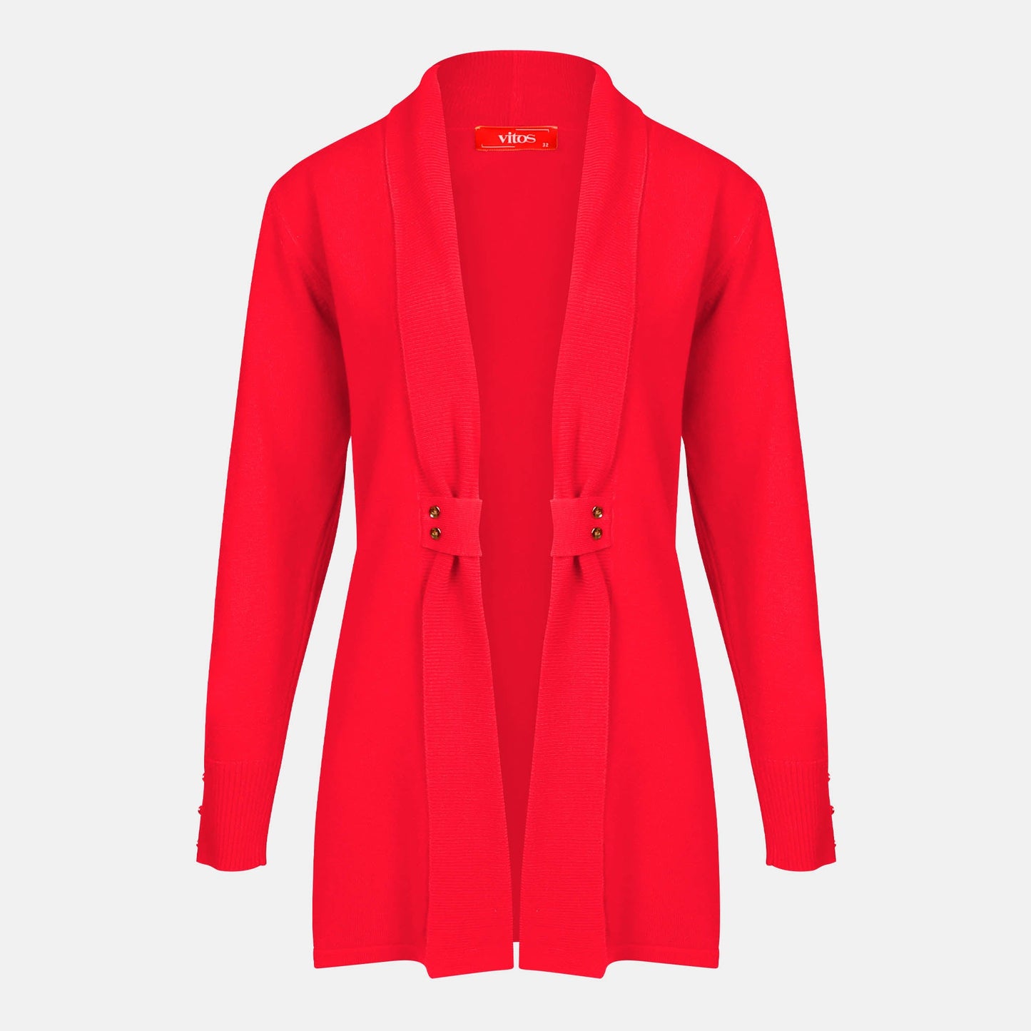 Cardigan solapa con botones - C8010 Primavera
