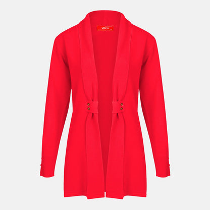 Cardigan solapa con botones - C8010 Primavera