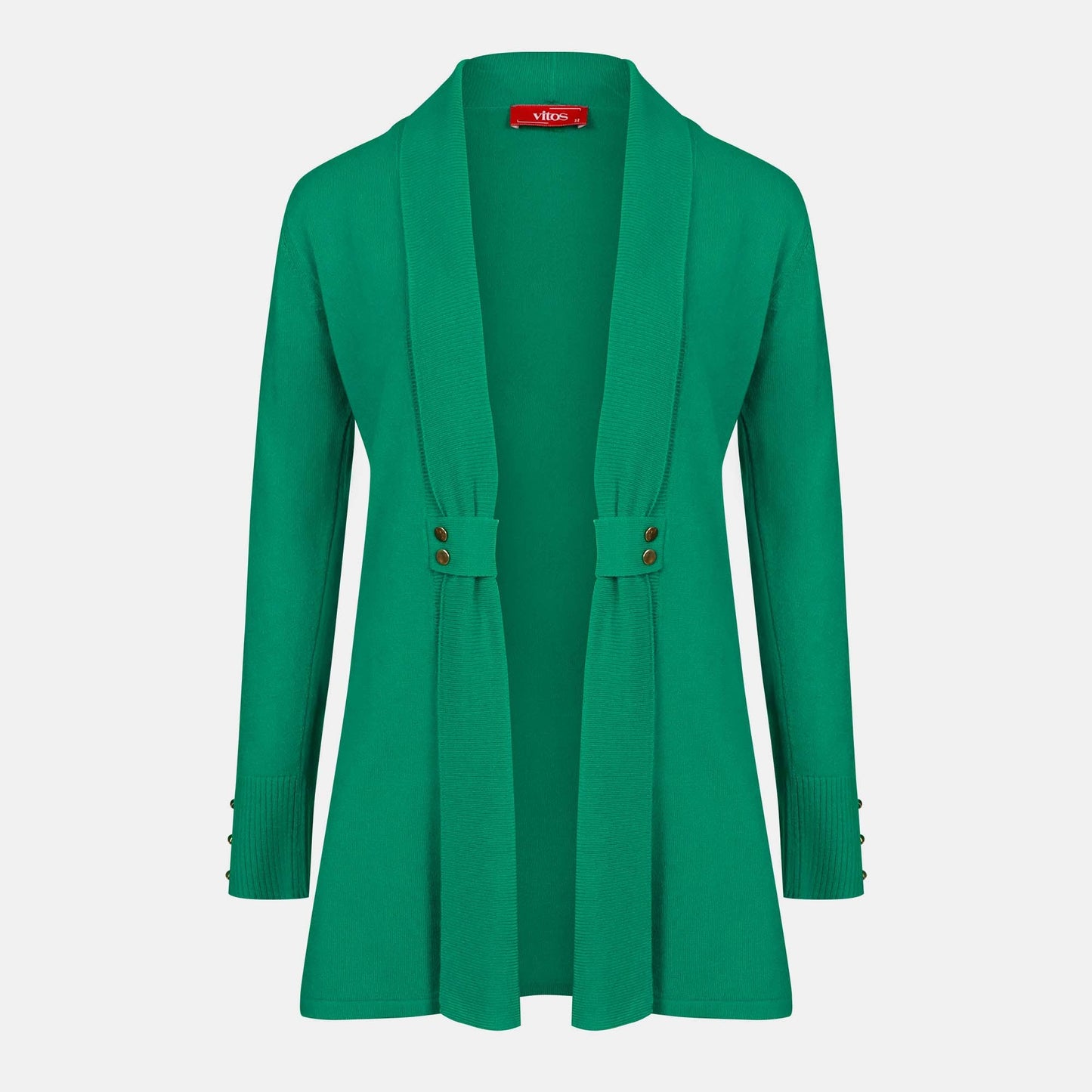 Cardigan solapa con botones - C8010 Atemporales
