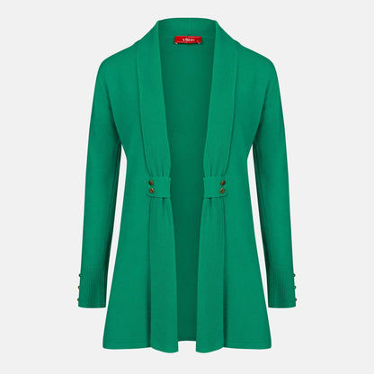 Cardigan solapa con botones - C8010 Atemporales