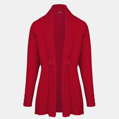 Cardigan solapa con botones - C8010 Clásicos