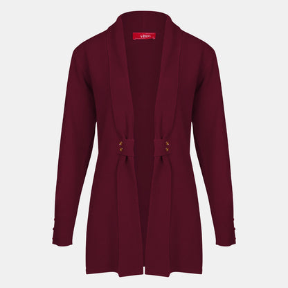 Cardigan solapa con botones - C8010 Invierno
