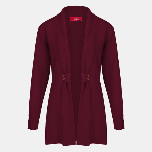 Cardigan solapa con botones - C8010 Invierno