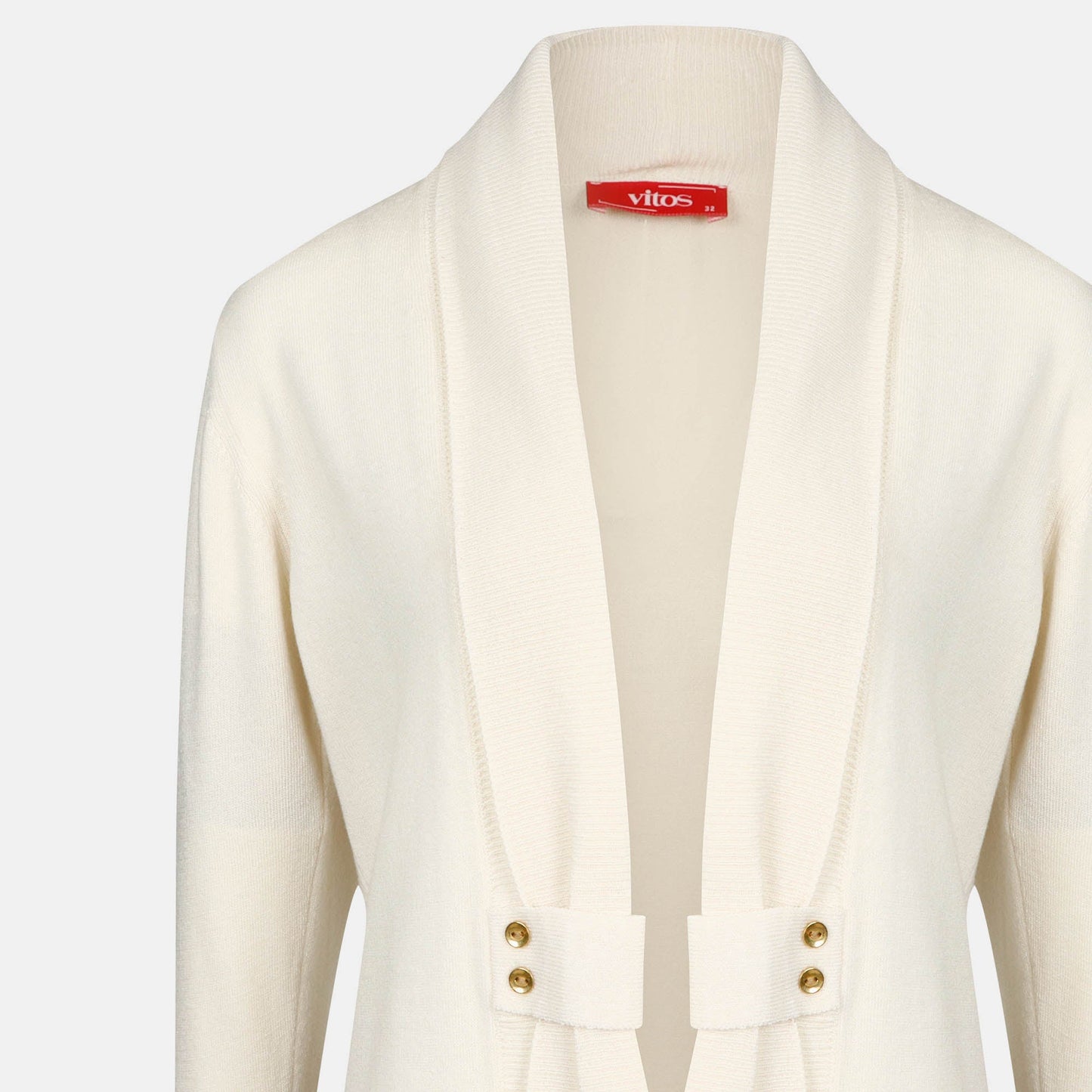 Cardigan solapa con botones - C8010 Clásicos