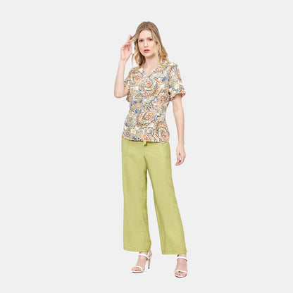 Blusa abierta estampado Taxco