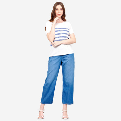 Blusa de rayas Jaquard Loreto