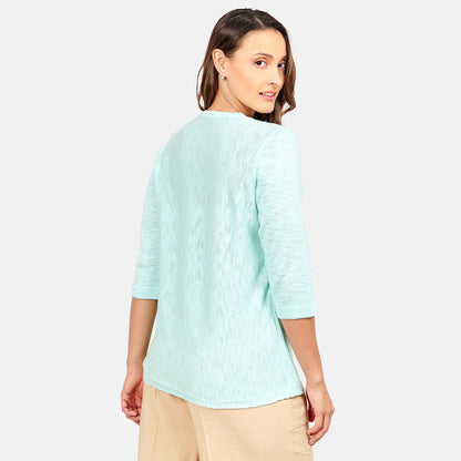 Twin Fix top estampado ensamble con tenza Sisal
