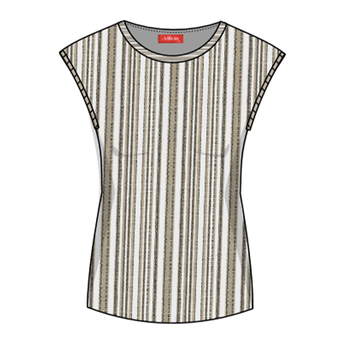 Blusa punto escote ojal Leah