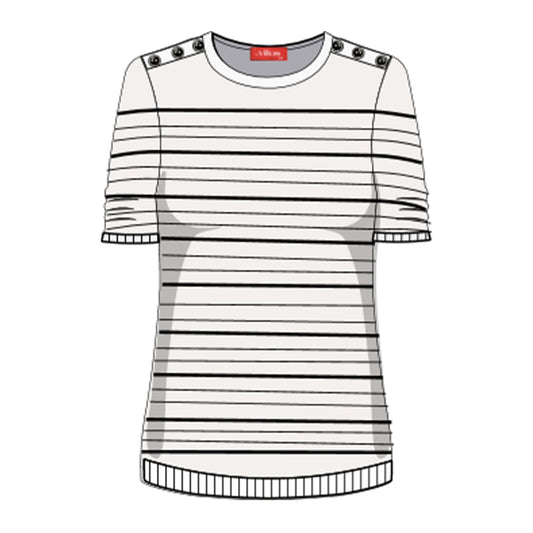 Blusa tejida a rayas Leonor