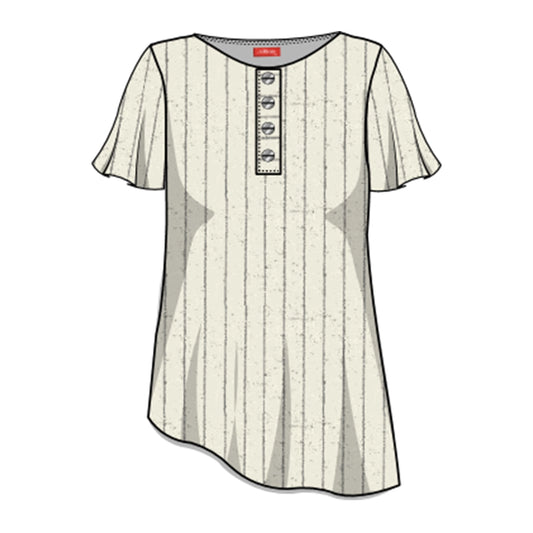 Blusa asimetrica a rayas Leah