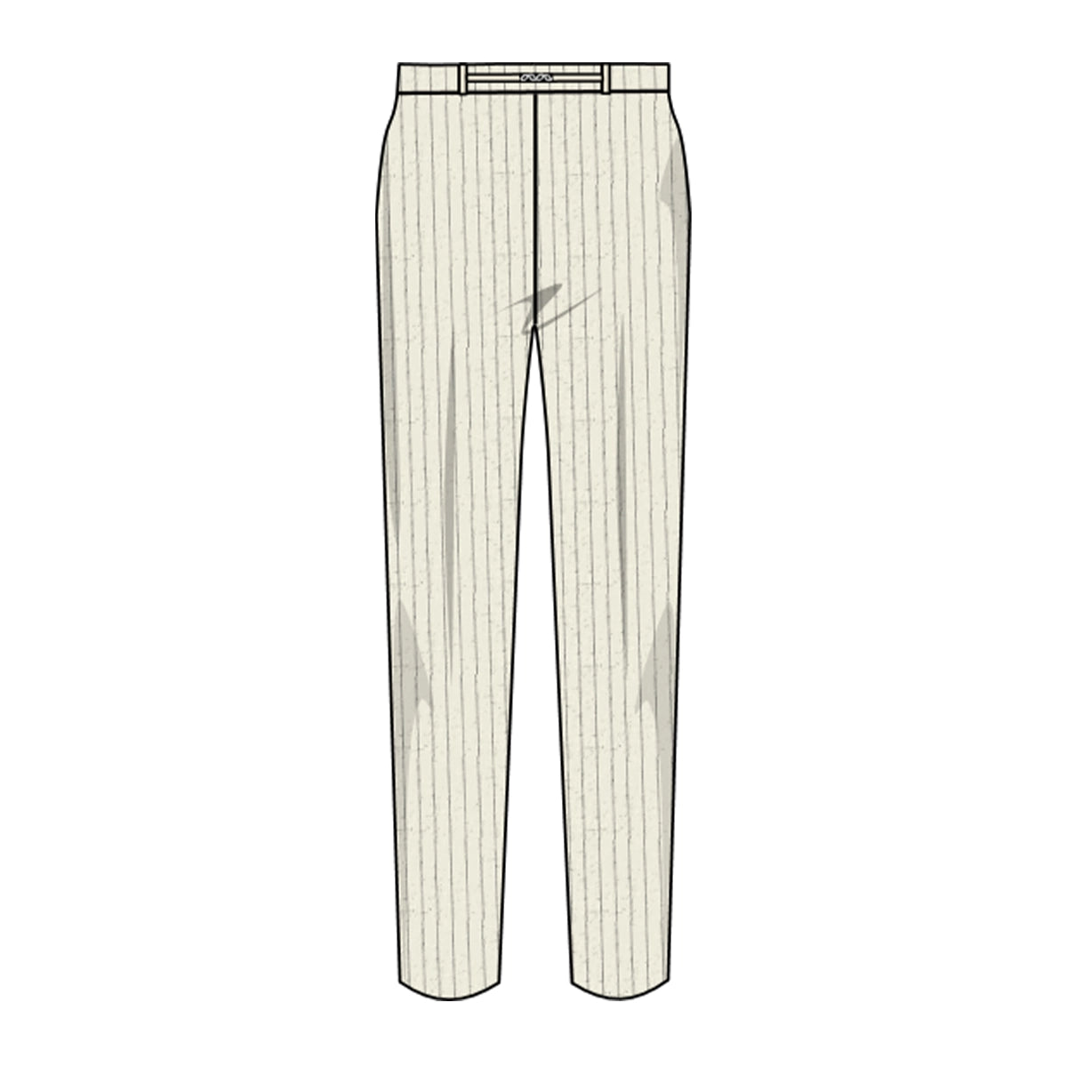 Pantalón rayado con cinturón Leah