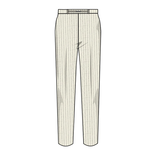 Pantalón rayado con cinturón Leah