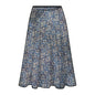 Falda estampada con pretina elástica Reina