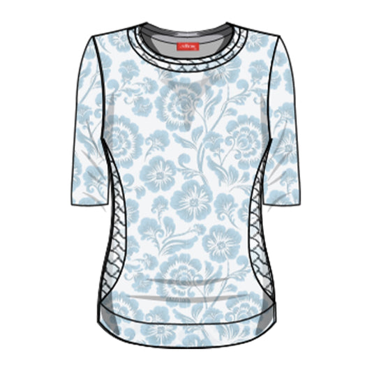 Blusa estamada con tenza en costado Complementos