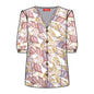 Blusa abierta estampada Antonieta