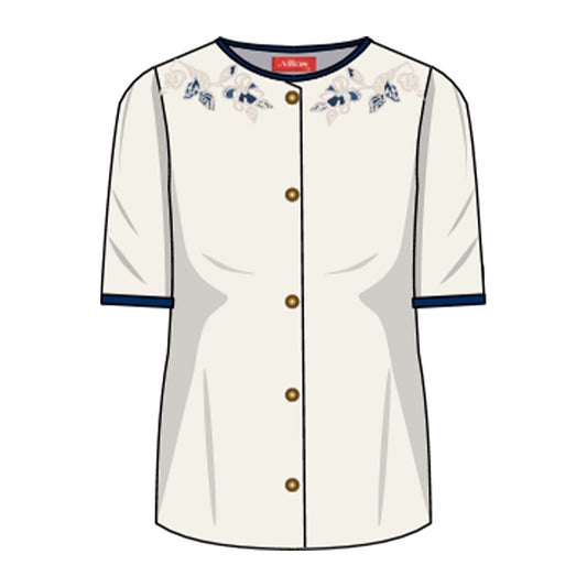 Blusa con bordado Reina