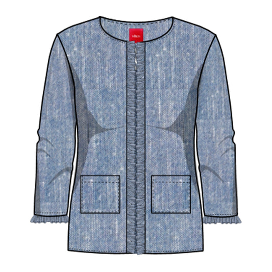 Saco escote redondo con cierre Maeli