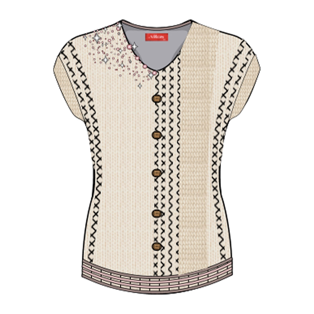 Blusa de punto con detalle Antonieta