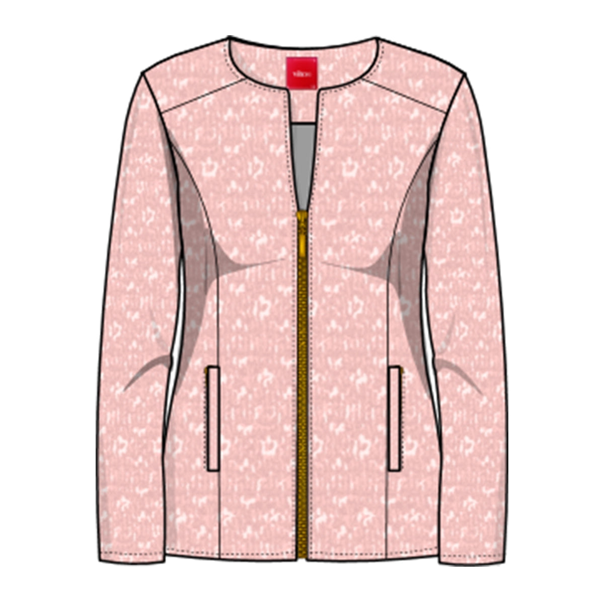 Saco acolchado con cierre Letizia