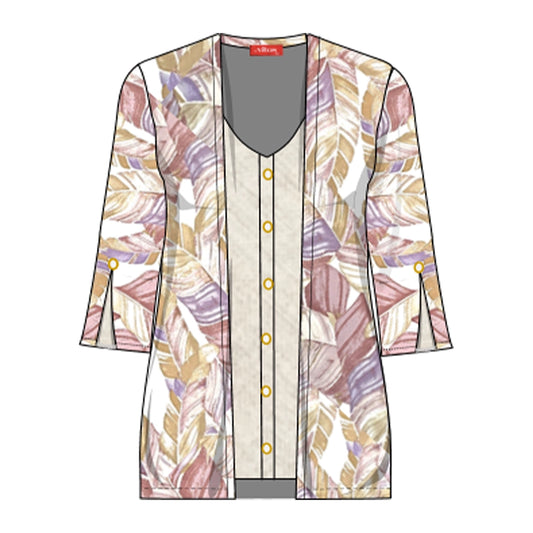 Twin Fix estampado con manga Kimono Antonieta