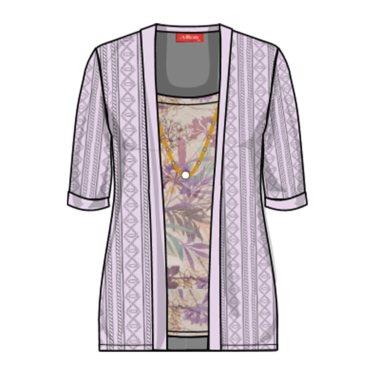 Twin Fix top estampado Candace